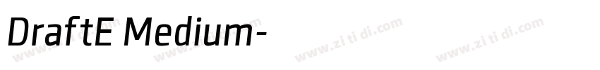 DraftE Medium字体转换
